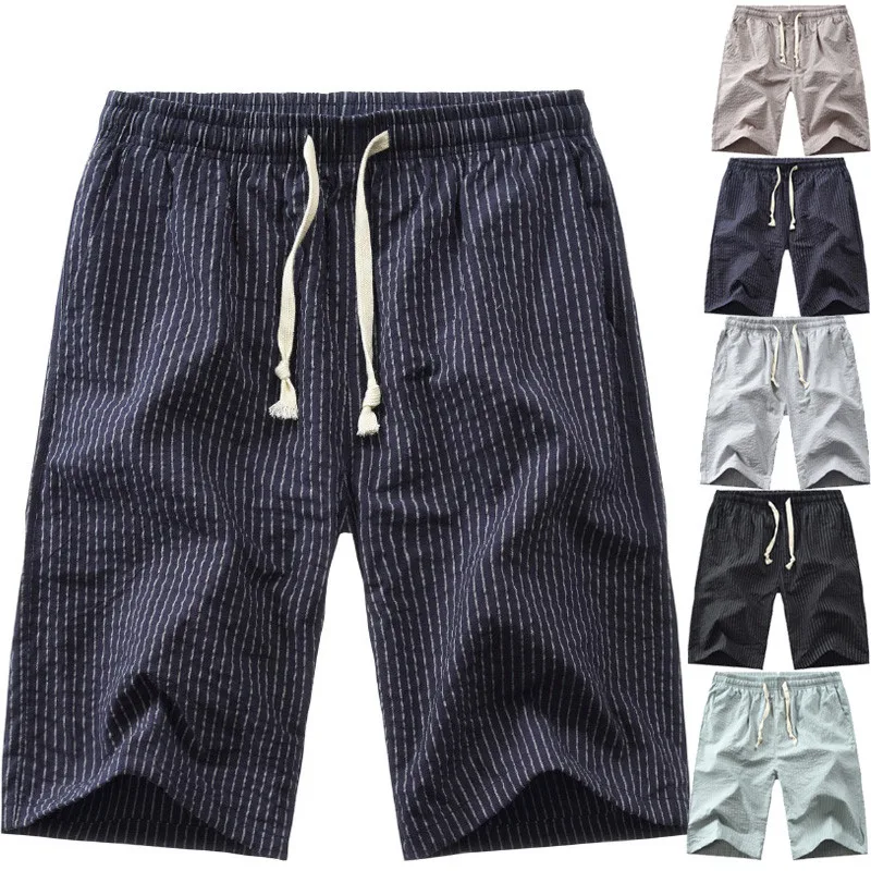 HuLooXuJi мужской летний Гавайский стиль пляжные шорты полосатый Быстросохнущий низ серфинг купальник с шортами США Размер: 2XL-3XL