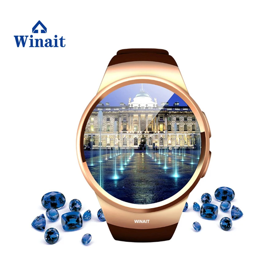 winait GSM heart rate monitor watch KW18 CPU MTK2502C support IOS + Android 350 mAh high power polymer battery