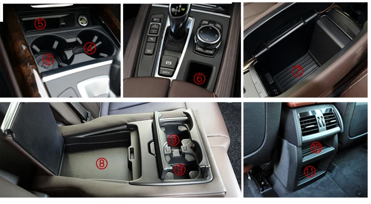 F/ür BMW X3 X4 F25 F26 G01 2011-2020 Silikagel T/ürnut Matte innen rutschfeste Staub Zubeh/ör QSONGL 21 st/ücke Auto Styling Gate Slot pad