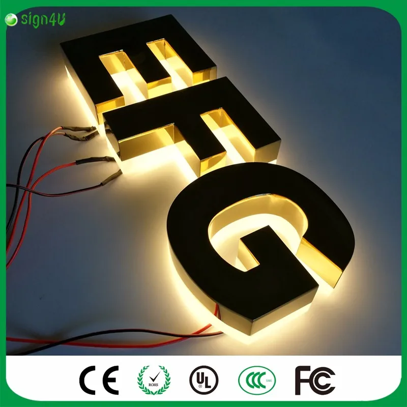 Factory Outlet Outdoor advertising halolit font b LED b font font b 3D b font stainless