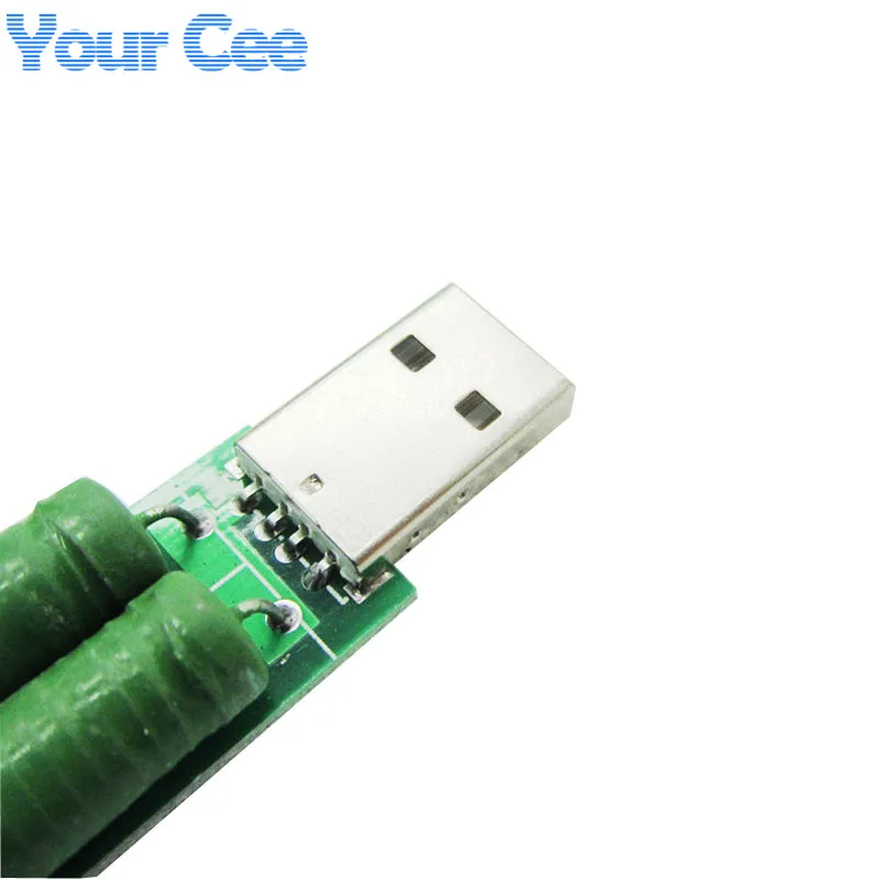 USB мини разрядный нагрузочный резистор 2A/1A с переключателем 1A зеленый светодиод 2A