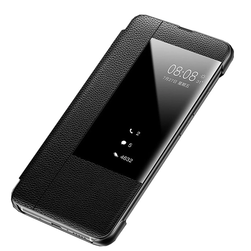 Роскошный чехол с откидной крышкой для HUAWEI MATE20/10 деловой Тонкий прозрачный