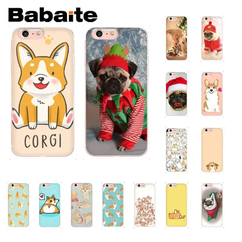 

Babaite cartoon cute Corgi Welsh dog Custom Photo Phone Case for iPhone 8 7 6 6S Plus X XS MAX 5 5S SE XR 10 11 11pro 11promax