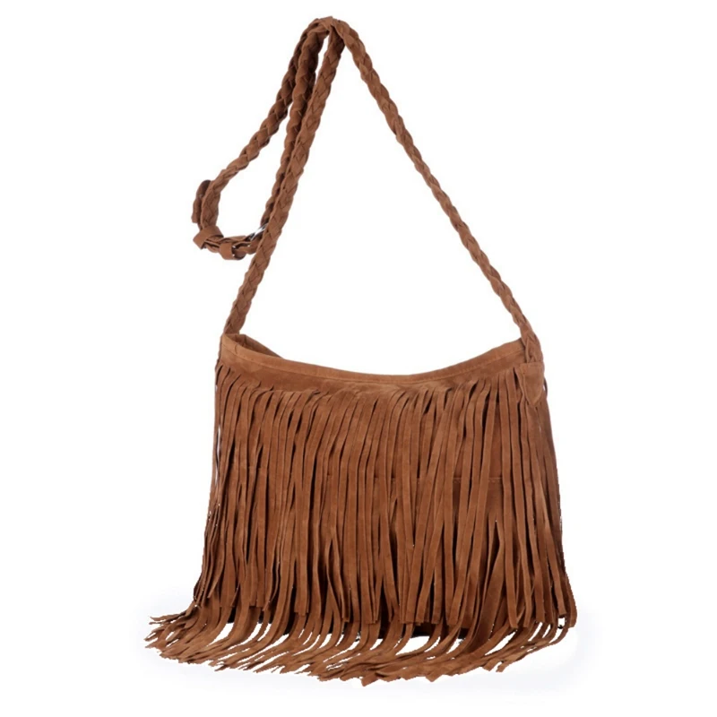 

Velvet Woven Matte Tassel Bag Shoulder Bag Fashion Ladies Handbags Diagonal Package bolsa feminina Solid Fashion Casual handbag