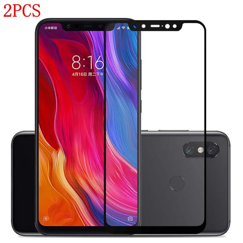 Закаленное стекло с полным наклеиванием для Xiaomi Redmi Note 6 Pro 2 шт.|Защитные стёкла и плёнки| |