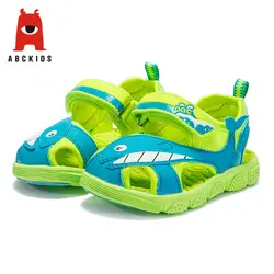 ABC KIDS/летние сандалии на мягкой подошве с принтом животных для маленьких девочек, Повседневная дышащая нескользящая обувь