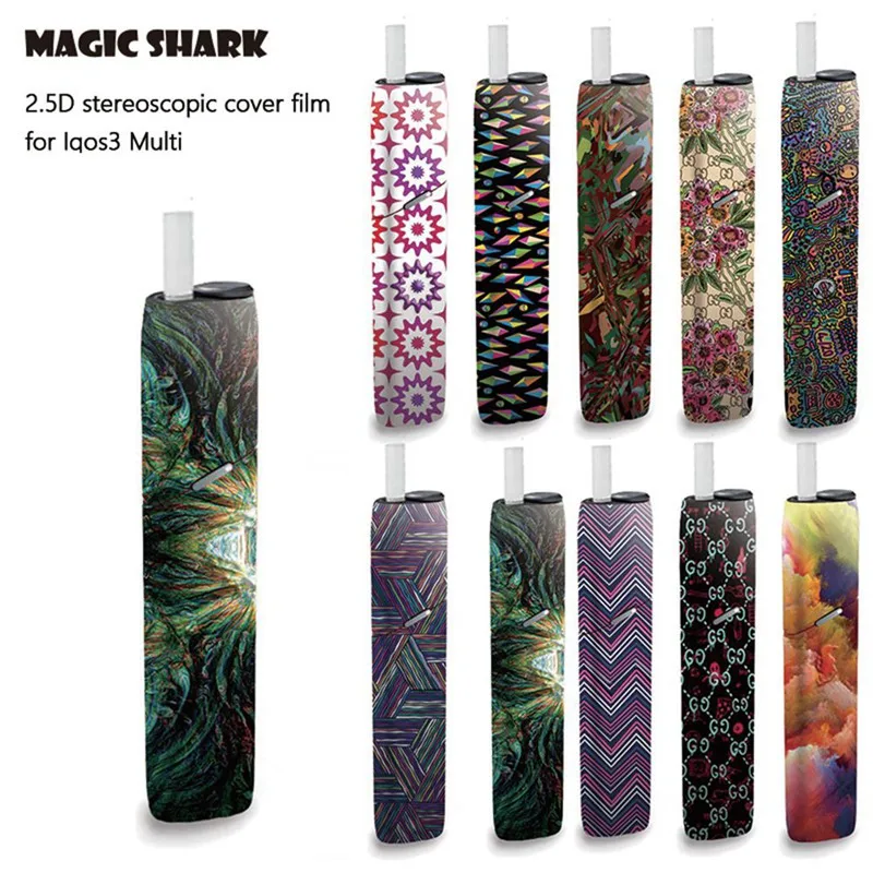 

Painting Flower New Arrival Stereo Film Sticker Printing Label Sticker Skin Case Cover Compatiable IQOS 3 Multi