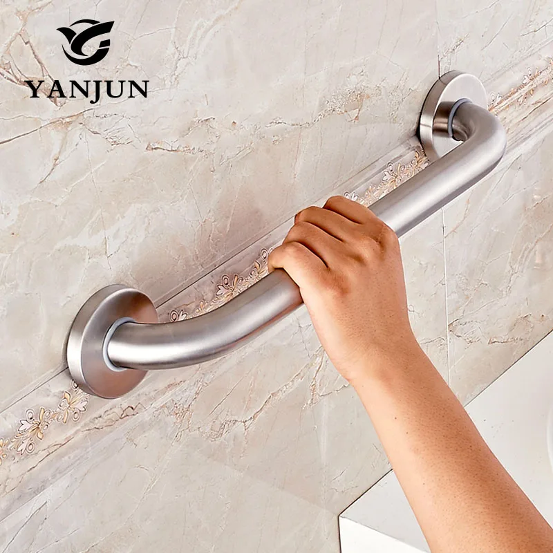 Yanjun Safety Helping Handle Stainless Steel Grab Bar Assist Safety Handle Bars 300/400/500mm Anti-slip Grip For Elder YJ2022S Yanjun Safety Helping Handle Stainless Steel Grab Bar Assist Safety Handle Bars 300/400/500mm Anti-slip Grip For Elder YJ2022S