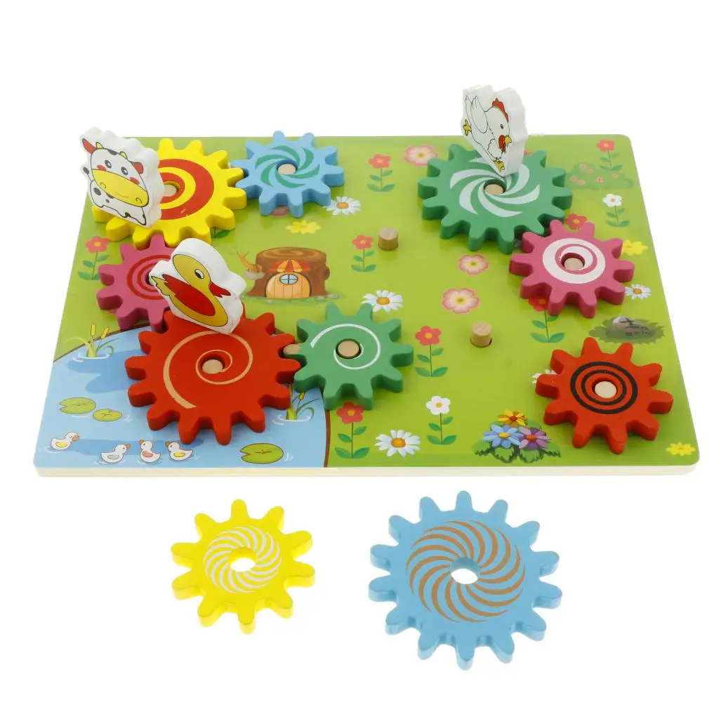 Building Block Gears Puzzle Bricks Educational Game For Children Baby Toy