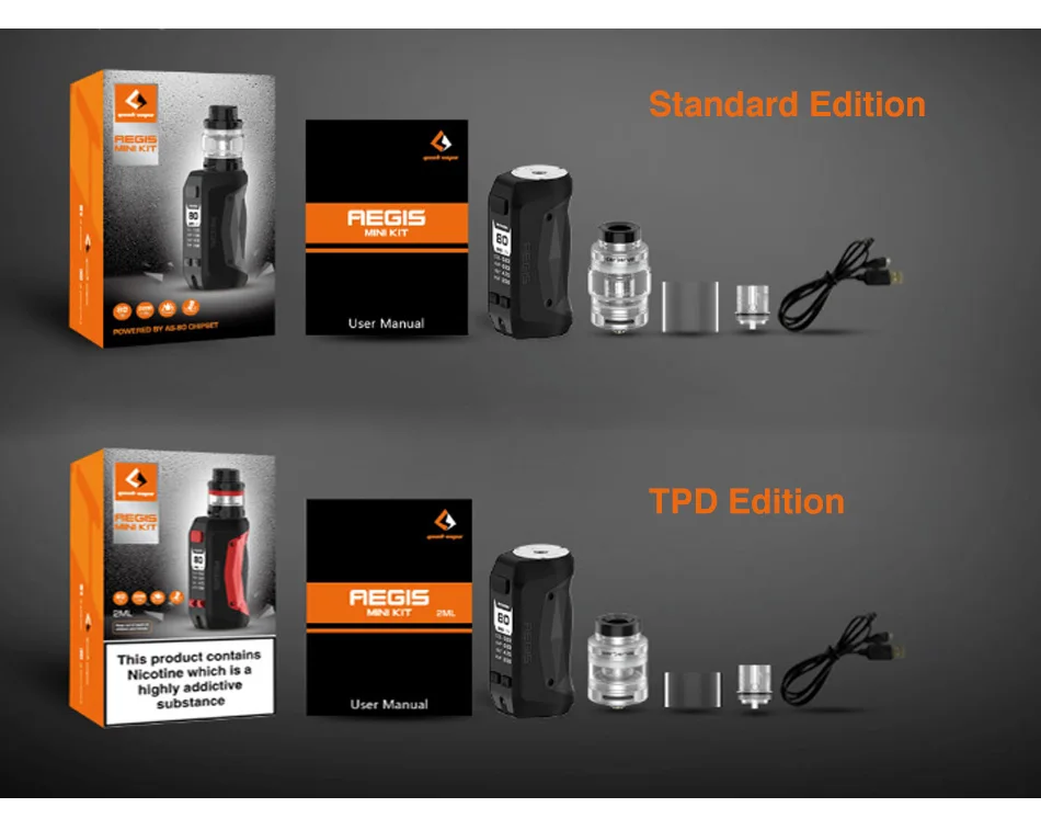 Geekvape Aegis mini 80W TC kit with Cerberus Tank