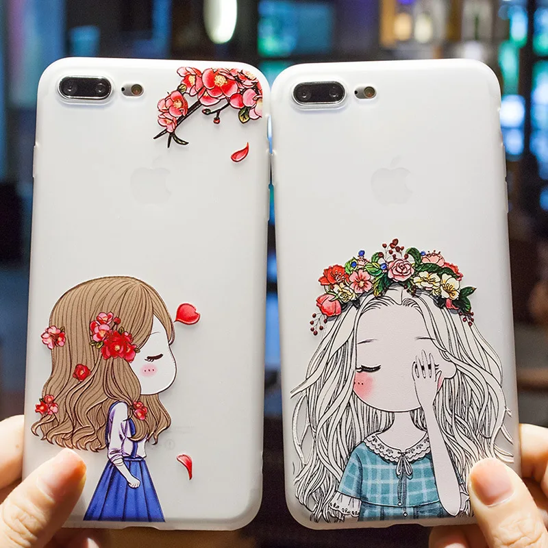 Maze Matte Phone Case For iPhone 6(s) / 6(s) Plus Beautiful Cute Girls