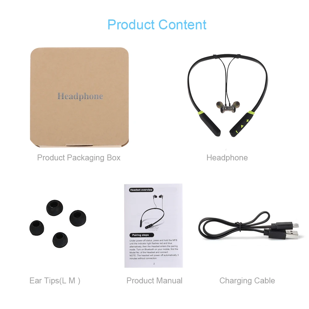 Ultralight  Wireless Neckband Headset6