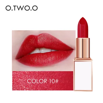 

O.TWO.O shimmer glitter lipstick cream 20 colors velvet matte lipstick pen waterproof long lasting sexy red lip stick OT044