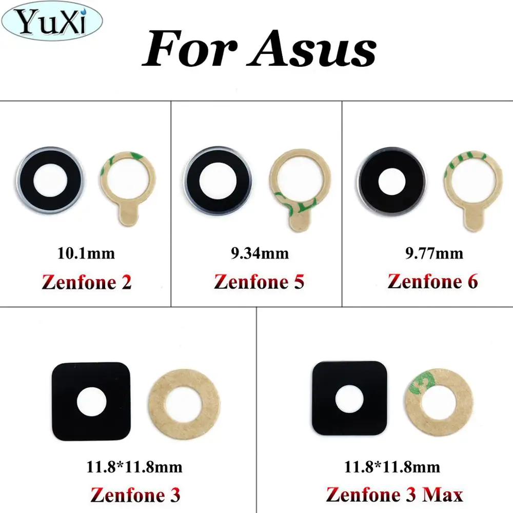YuXi задняя камера стеклянная крышка объектива для Asus zenfone 2 ZE550ML ZE551ML zenfone 5 6 3 ZE520 ZE552 Для zenfone 3 max ZC553KL