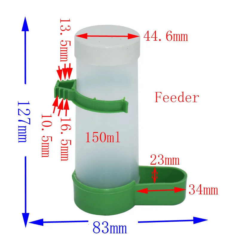 1 шт. голубь автоматического Поильник Фидер чашки клетка для птиц для фонтанчика питьевой воды поилка для птиц фонтан аксессуары для птичьей клетки - Цвет: Feeder 150ml