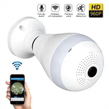 960P 360 Degree Panoramic Led E27 Bulb Light Smart Wireless Phone APP Control CCTV 3D VR Camera WiFi FishEye Lamp Home Security