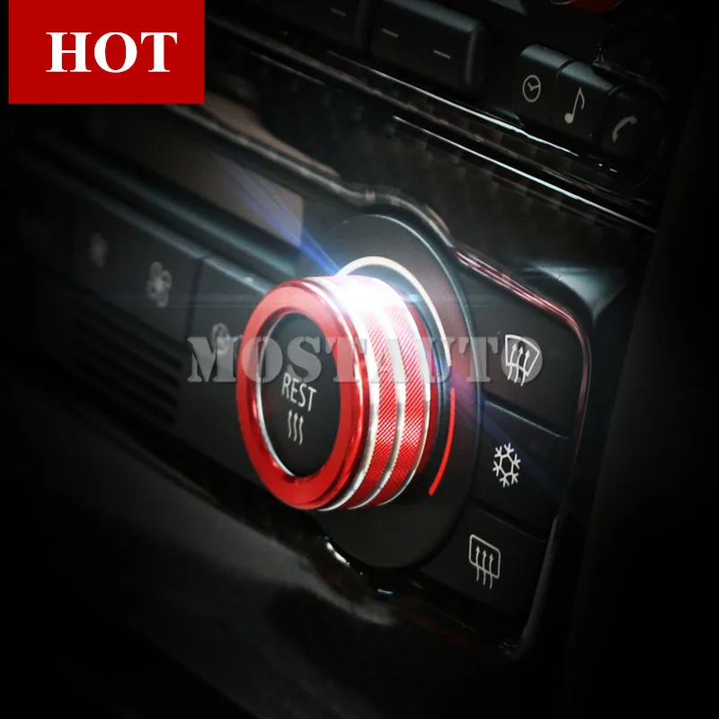 

For BMW 3 Series E90 E92 E93 Interior Air Condition & Sound Knob Cover 2015-2012