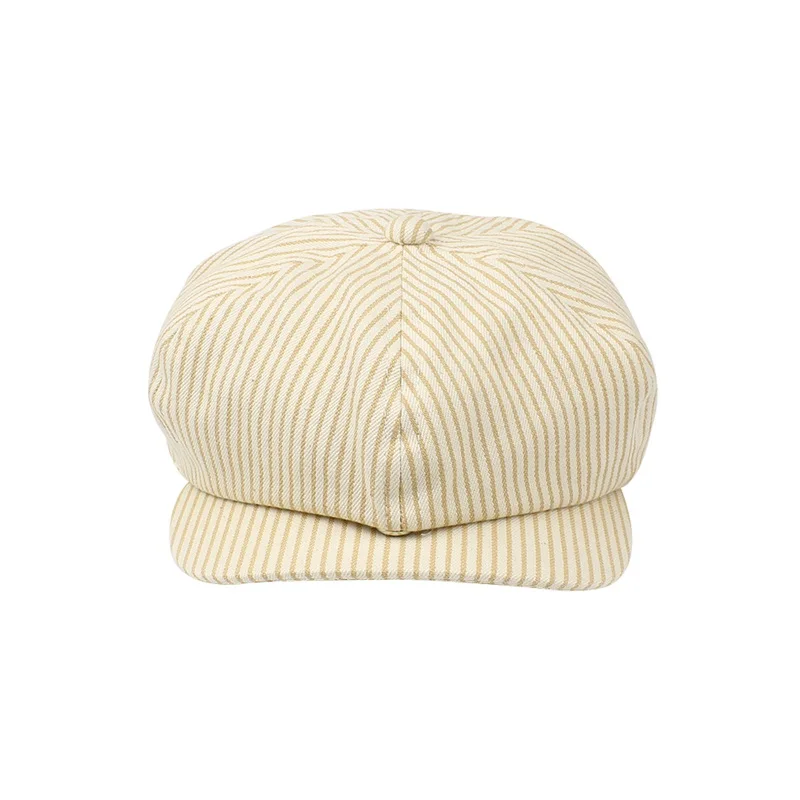 Cotton Striped Baby Cap For Girl Fashion Korea Painter Hat Kids Beret Cap Spring Summer Sun Cap Kids Clothes Baby Boys Clothing  (16)