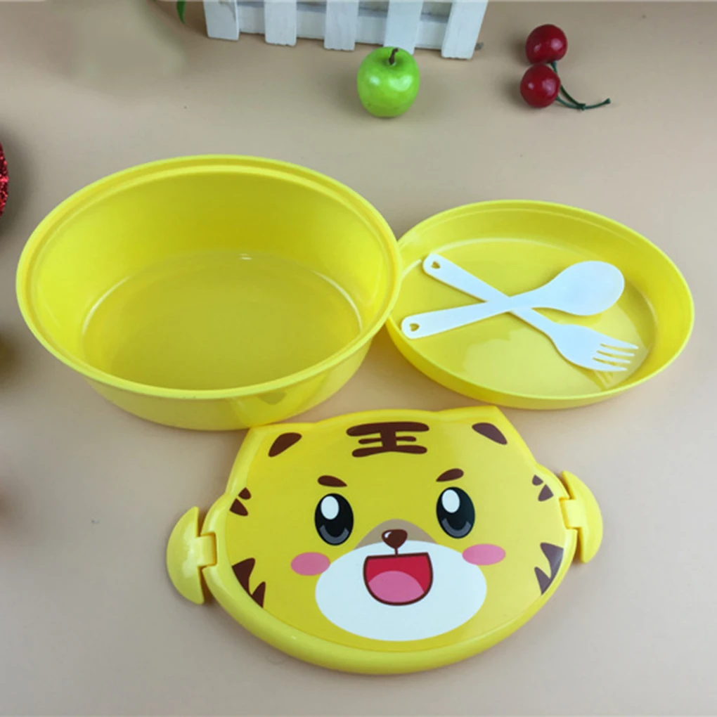 High Quality Heat Preservation Bento Food Container Cartoon Animal Kids for Lunch Random Color