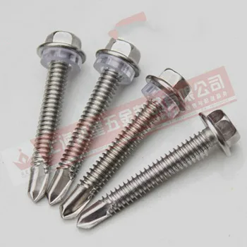 

410 stainless steel six angle drill tail screw M5.5*32