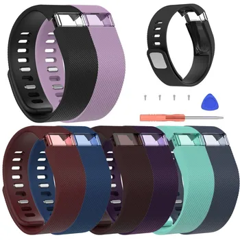 

High Quality Soft Silicone Strap for Fitbit Charge Replacement Watch band S / L Size For fitbit charge Smart Bracelet with Tools
