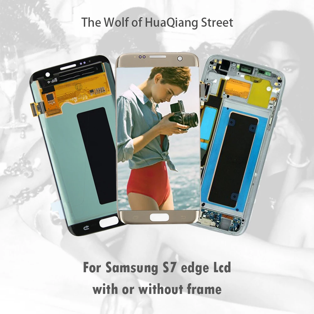 

Original Best Amoled Lcd Screen for Samsung Galaxy S7 edge Display G935F G935FD G9350 Assembly Replacement with or without frame