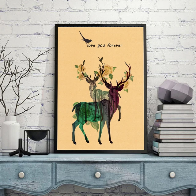 Best Price Elk Kraft Wall Sticker Retro Classic Poster Home Decor for Cafe Bar Living Room Dining Room Bookstores Decoration Wall Stickers Best Price Elk Kraft Wall Sticker Retro Classic Poster Home Decor for Cafe Bar Living Room Dining Room Bookstores Decoration Wall Stickers
