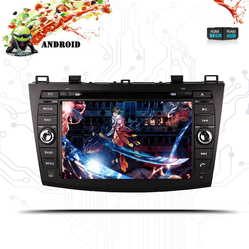 Perfect Android 9.0 RAM 4G ROM 64G 2Din Car GPS Navigation DVD Player Unit For Mazda 3 Axela 2009 2010 2011 2012 2013 Stereo Audio Video 0 Perfect Android 9.0 RAM 4G ROM 64G 2Din Car GPS Navigation DVD Player Unit For Mazda 3 Axela 2009 2010 2011 2012 2013 Stereo Audio Video 0