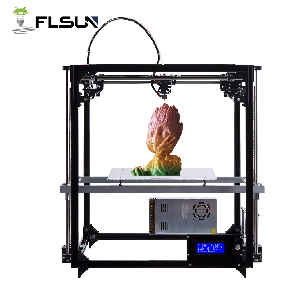 

USA warehouse Flsun 3D Printer Large Printing Size 260*260*350mm Heated Bed SD Card ,One Rolls Filament