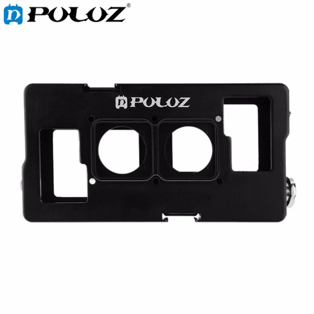 

PULUZ For Go Pro Accessories 2 in1 Housing Shell CNC Aluminum Alloy Protective Cage with Lens Frame for GoPro HERO4 HERO 4 / 3+