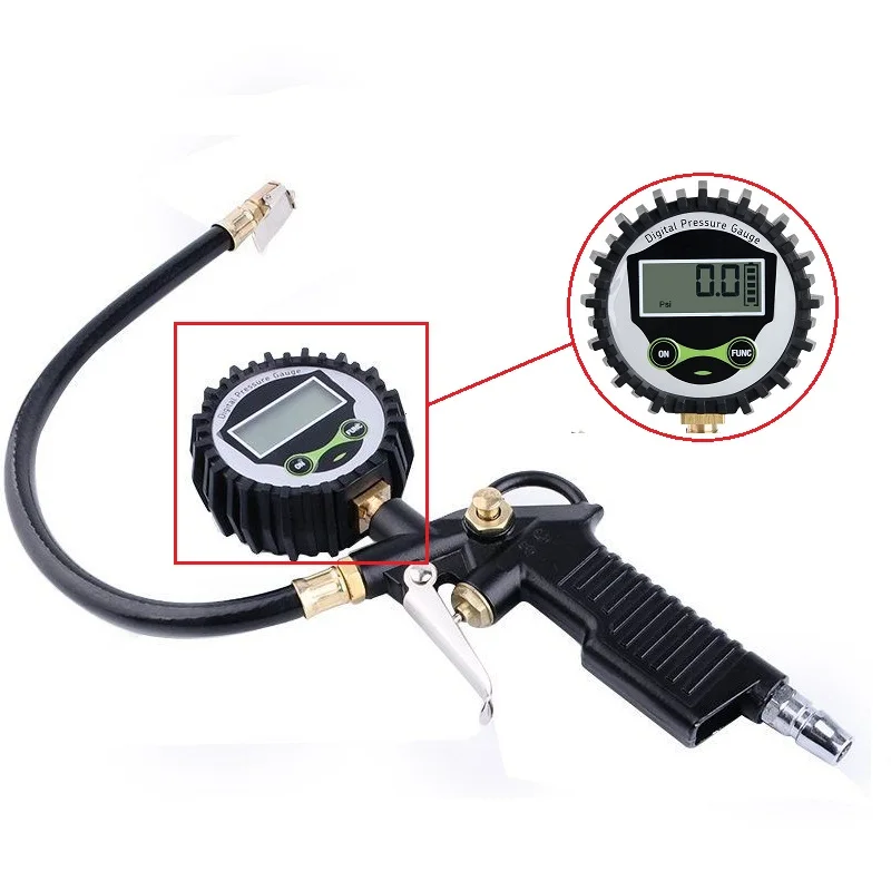 Air Manometer Digital LCD Tyre Tire Pressure Gauge Barometer Car