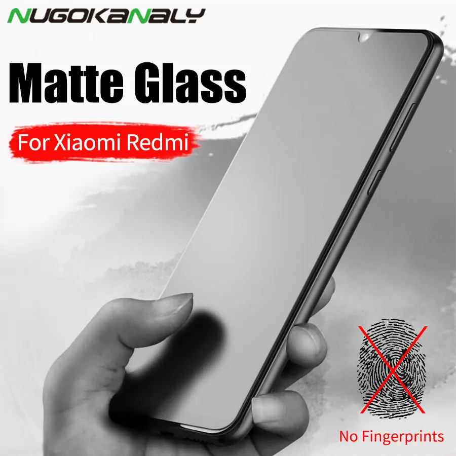 Matowy matowe szkło hartowane dla Xiaomi Redmi 7 6 6A Pro 5 5A Plus 4X Redmi Note 7 6 5 Pro 4 anti-Fingerprint ochraniacz ekranu