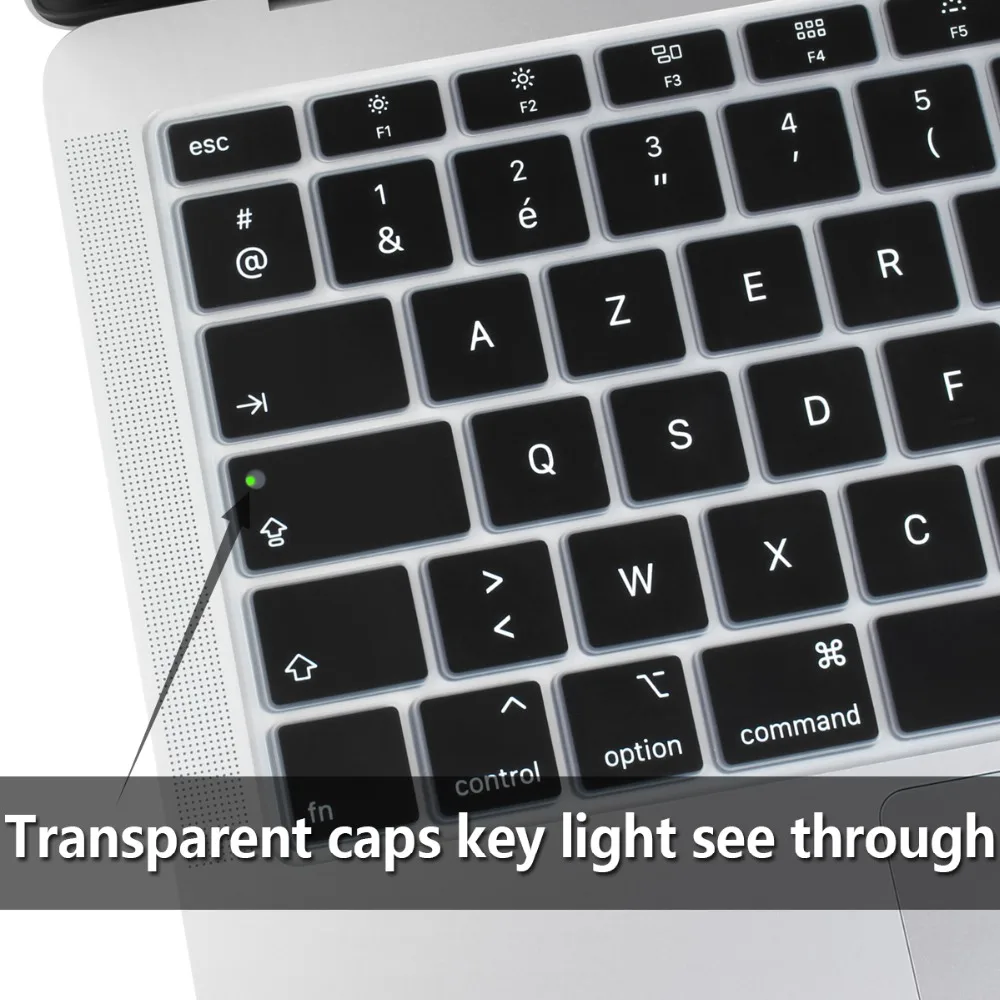 Евро французский AZERTY мягкий силиконовый защитный чехол для Macbook air 13 2018 A1932 mac book 3 с