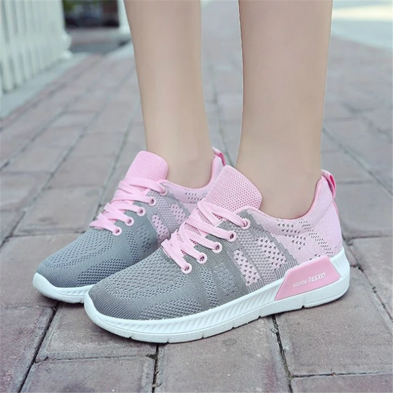 

2018 Sneakers Women shoes Breathable Mesh Summer Running shoes for Women Sport shoes women Outdoor Jogging Non-slip Trainers N8