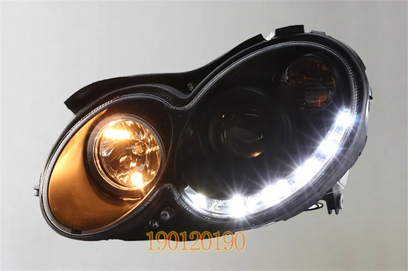 

VLAND factory for Car head lamp for CLK LED Headlight 2002-2009 for W209 Head light with xenon HID projector lens and DRL