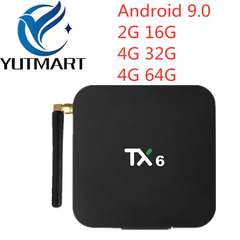 

TX6 Smart TV Box Android 9.0 Allwinner H6 Quad Core 4GB 64GB 4K Tanix TX6 4GB 32GB Google Youtube media player Set Top Box