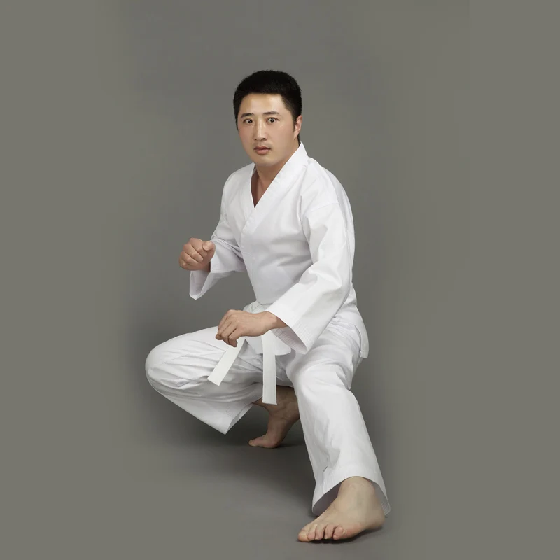 

Adults&Kids Male Female Cotton White Karate Uniform Suits WTF Approved Dobok Tae Kwon Do TKD Clothes Size XXS-XXXL Plus Size
