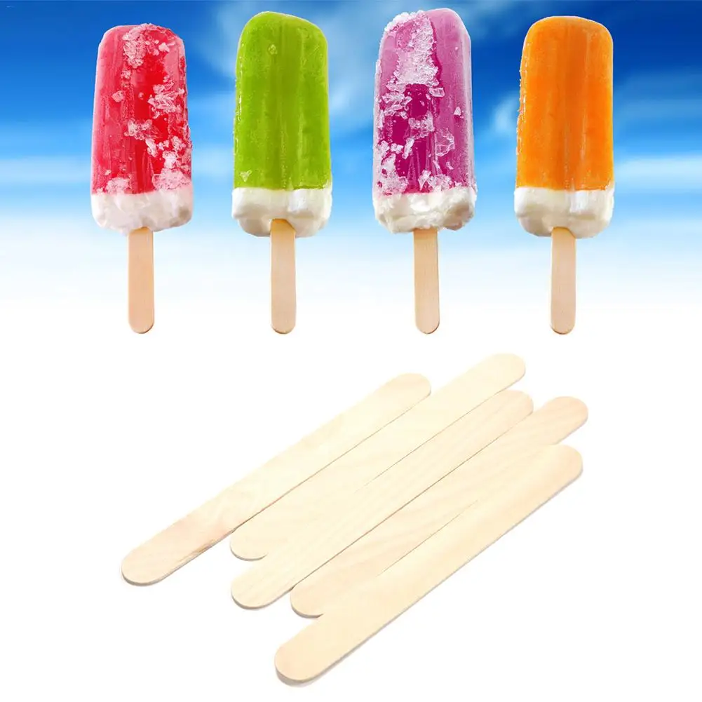 

50PCS DIY Popsicle Ice Cream Stick Pen Tissue Box Library Shelf Mark Group Activity Children's Art Project Craft Tools