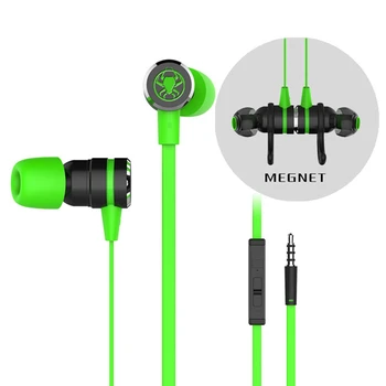 

Game monitor earplugs PUBG Game In-ear Headsets With Microphone Wired Magnetic Noise Isolation Stereo Hammerhead G20 Earphone