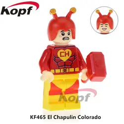 Строительные блоки один продажи El Chapulin Колорадо гранж значок Дональд Rrump Popeye супер героев кирпич Детский подарок игрушки KF465