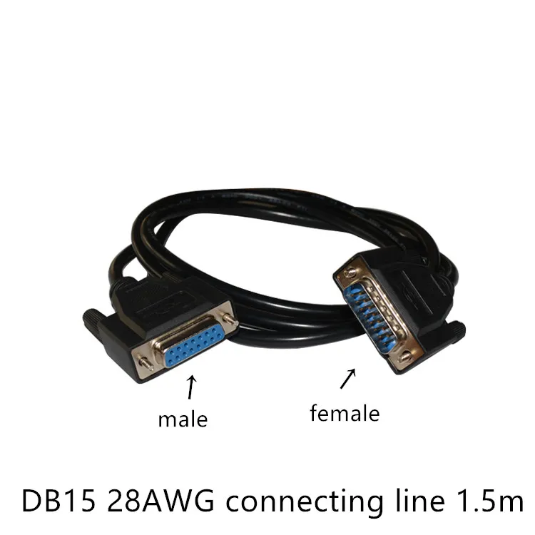 Соединительная линия DB15 28AWG штекер гнездо для передачи данных серийный