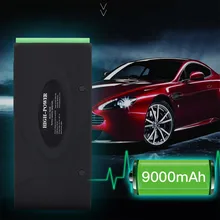 Многофункциональное пусковое устройство USBx2 12 V аварийный автомобильный пусковой стартер 9000 mAh аккумулятор Пусковой двигатель