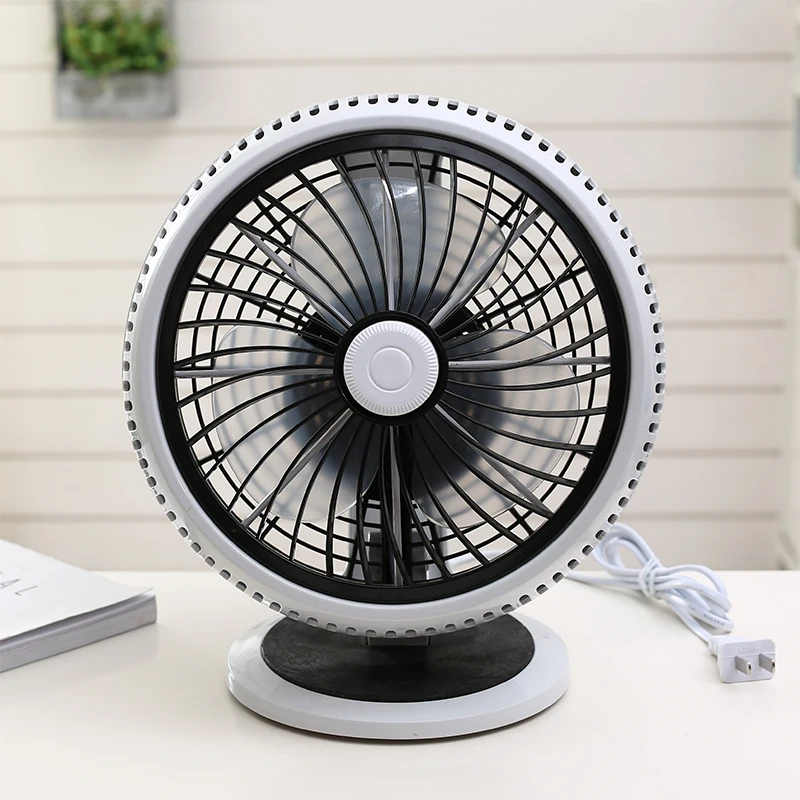 220V Desktop Household Electric Fan Portable Good Quality Quiet Desk Stand Mini Portable Strong Wind Fan With 3m Line EU/AU/UK 