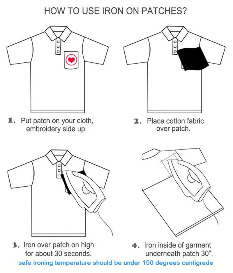 how to iron patches