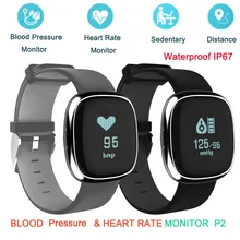 Smart Band P2 крови Давление монитор сердечного ритма Смарт Браслет Шагомер сна фитнес-трекер для Android iOS смартфонов