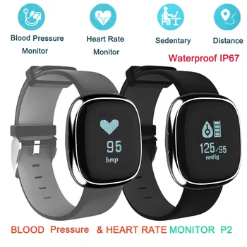 

Smart Band P2 Blood Pressure Heart Rate Monitor Smart Bracelet Pedometer Sleep Fitness Tracker for Android IOS Smart Phones