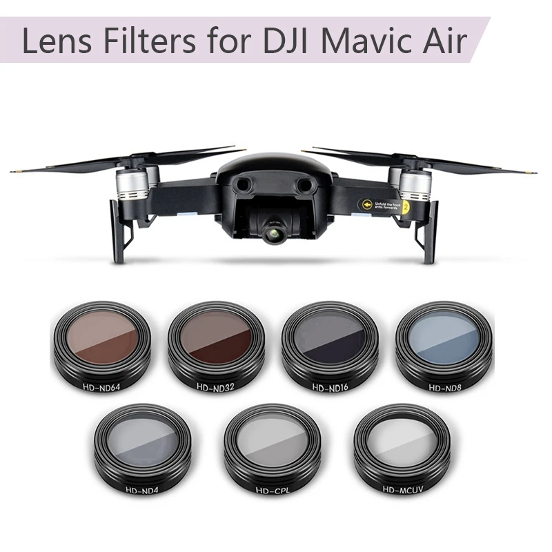 

Thread Filter UV/ND4/ND8/ND16/ND32/CPL Lens Filters for DJI Mavic Air Camera filters for DJI Mavic Air Drone Accessories