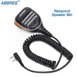 Abbree AR-780 PTT удаленного водостойкий динамик микрофон для любительского радио Kenwood TYT Baofeng UV-5R 888 S UV-82 двухканальные рации