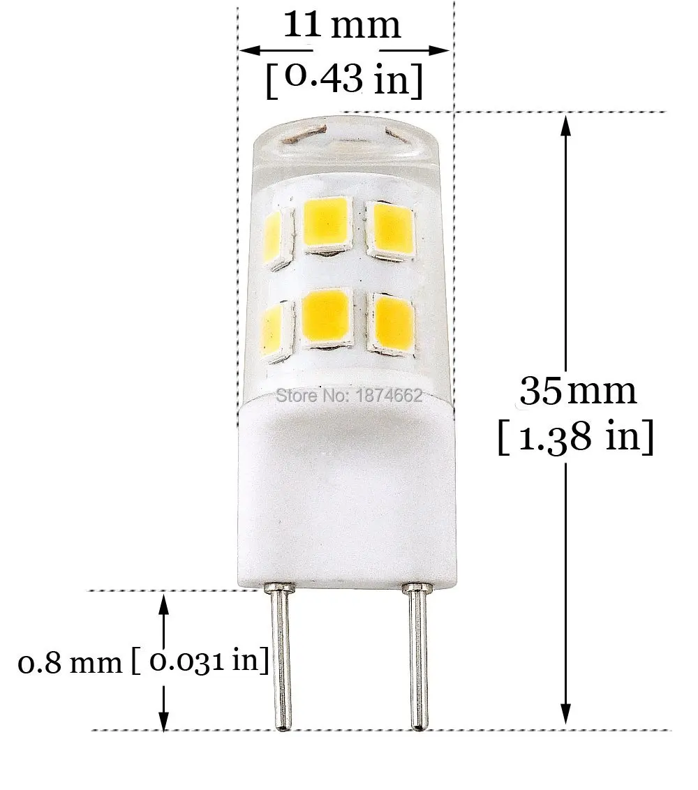 G8 T4 LED bulb 110-130v 6
