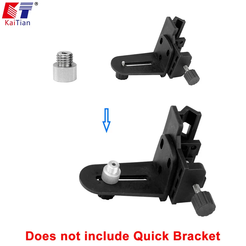 Kaitian соединитель для преобразования штатива 5/8 дюймов и 1/4 дюймов Удлинительный стержень для 635nm лазерного уровня кронштейн для штатива